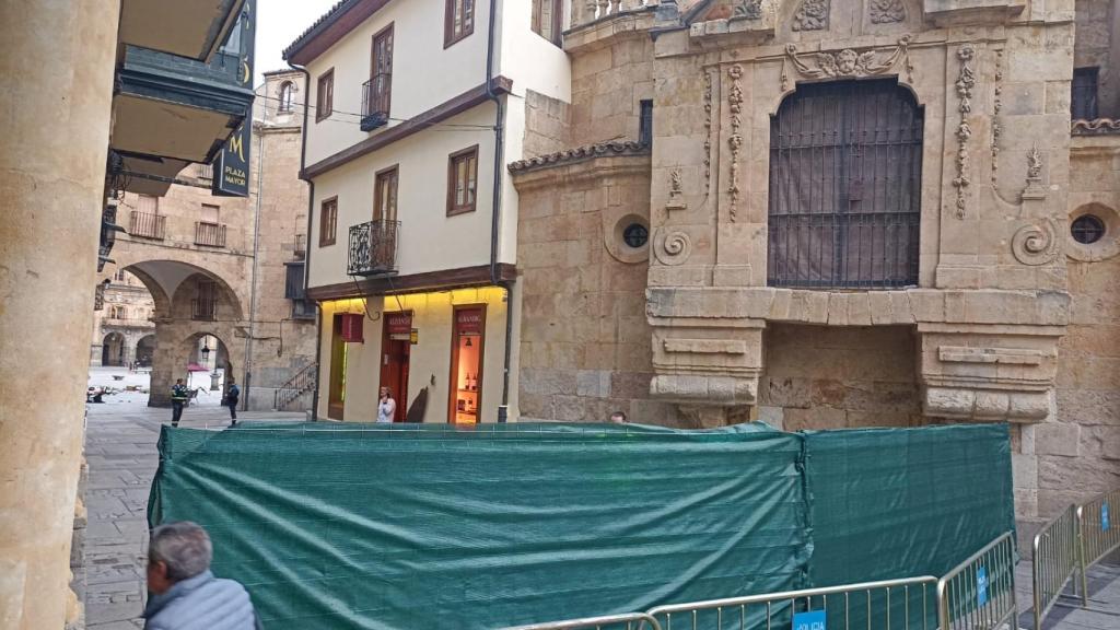 Cierre total de la Plaza Mayor de Salamanca