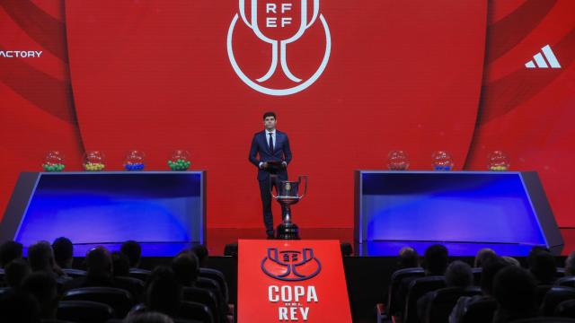 Instante del sorteo de Copa del Rey.