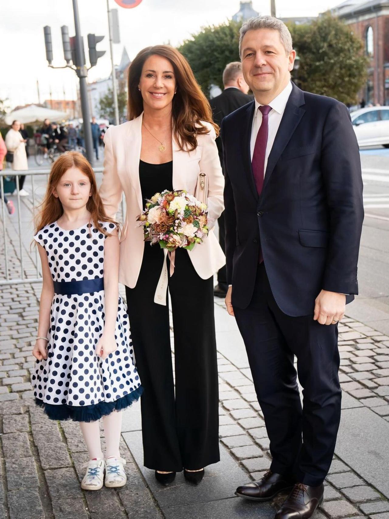 Marie de Dinamarca en un acto oficial en Copenhague