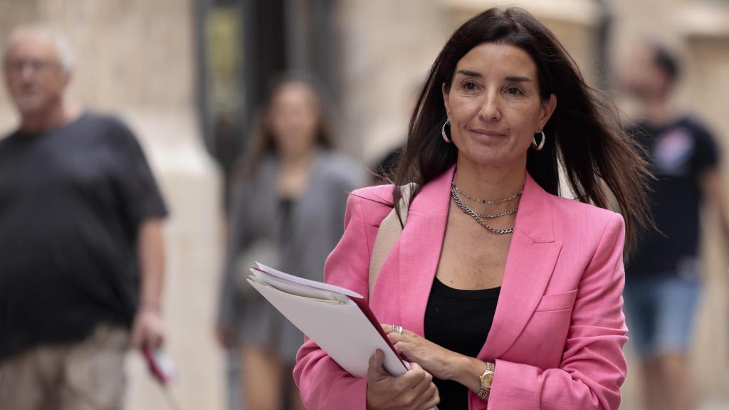 Ruth Merino en la rueda de prensa posterior al pleno del Consell este martes