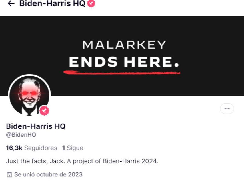 Perfil de Truth Social de Joe Biden