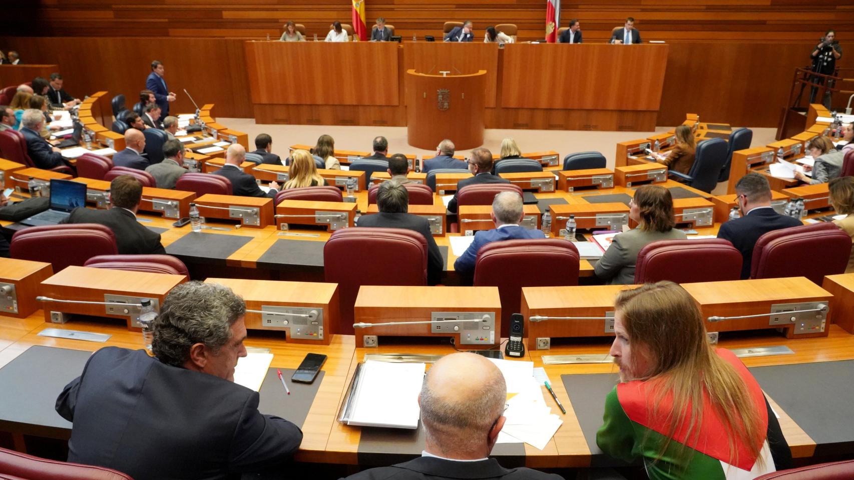 Imagen del pleno de las Cortes de Castilla y León de este martes.
