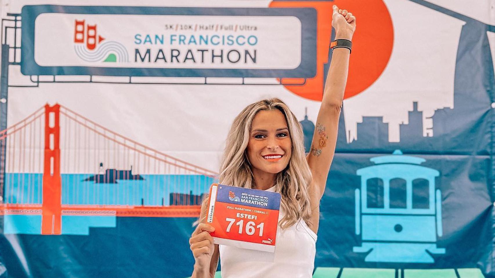 Verdeliss, previo a su maratón en San Francisco.
