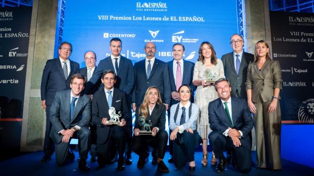 Foto de familia de los premios Leones de EL ESPAÑOL 2023.
