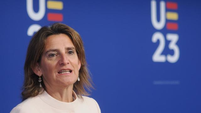 La vicepresidenta tercera y ministra para la Transición Ecológica y el Reto Demográfico, Teresa Ribera, interviene durante la tercera jornada de la reunión informal de ministros de Medio Ambiente y Energía de la Unión Europea (UE).
