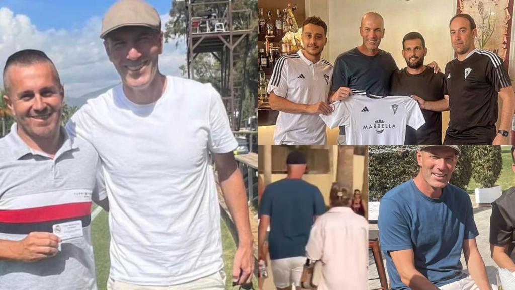 Zinedine Zidane, cazado en Marbella disfrutando del buen clima.