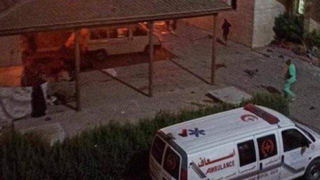 Explosión en hospital gazatí