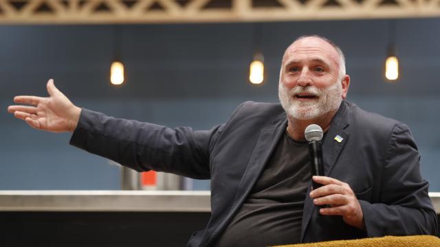 El chef José Andrés, en un congreso gastronómico reciente.