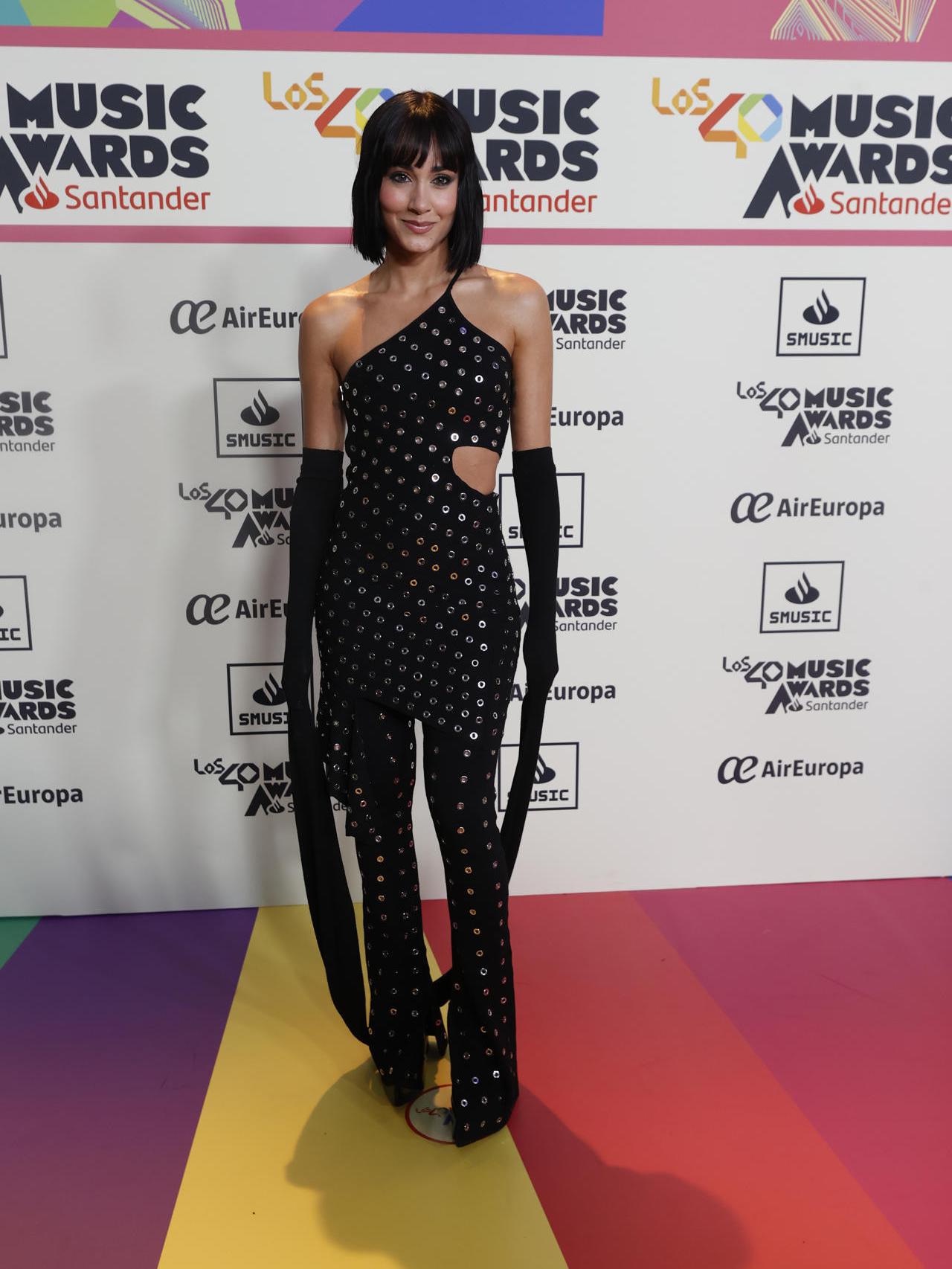 Aitana en el photocall de los 40 Music Awards Santander 2023, este martes en Madrid.