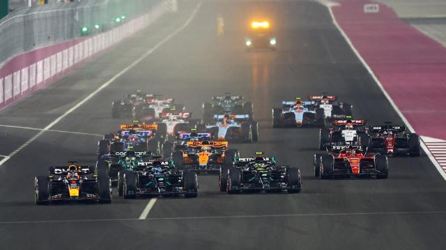 Salida del GP de Qatar