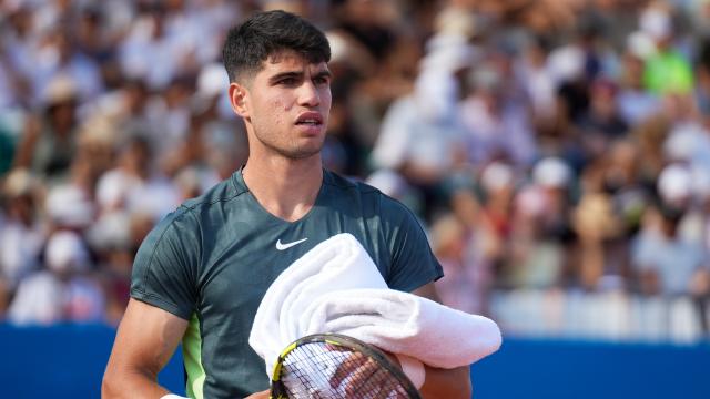 Carlos Alcaraz, durante un torneo en Niza