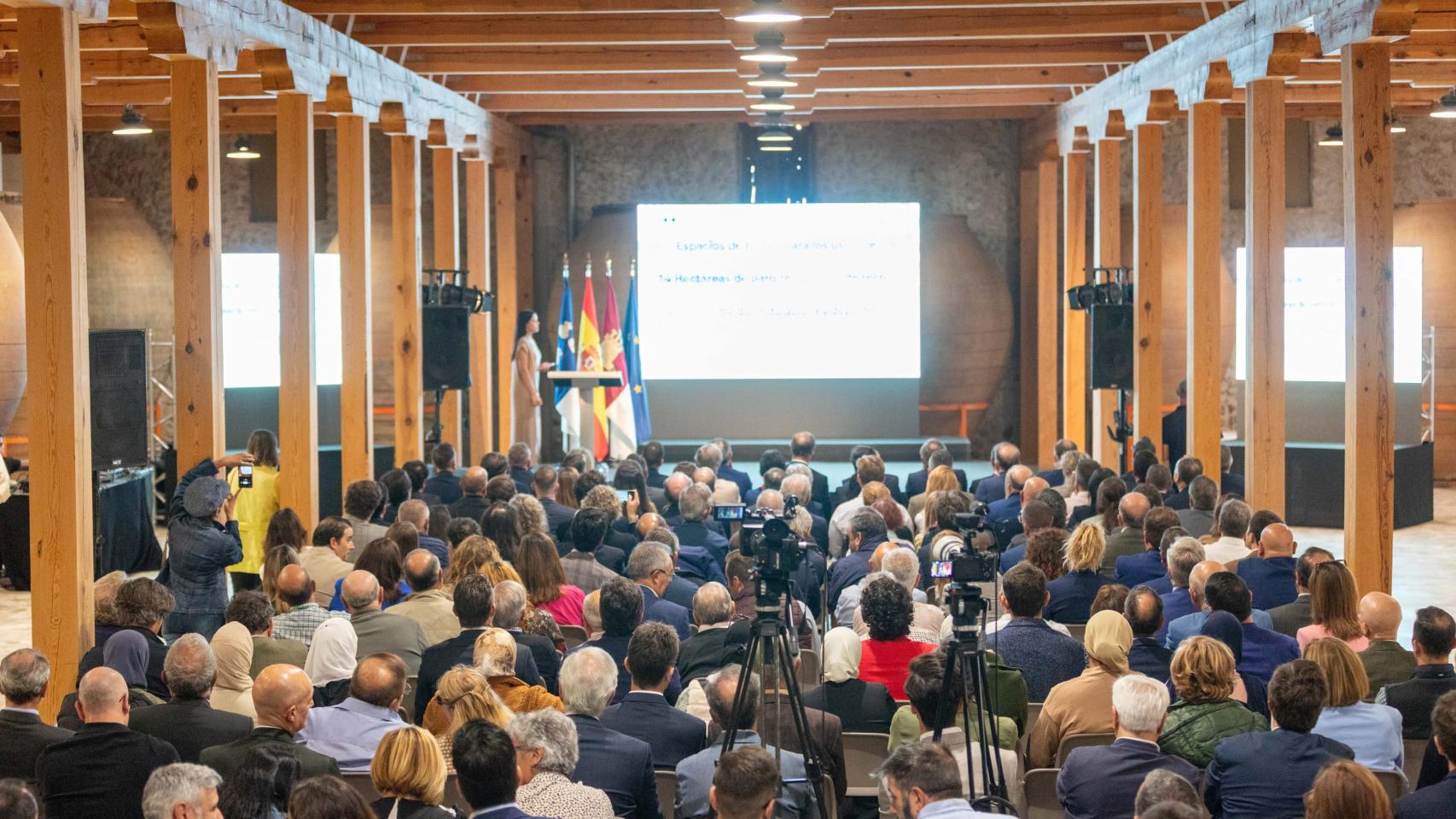 Acto de colocación de la primera piedra del PTL-Noblejas