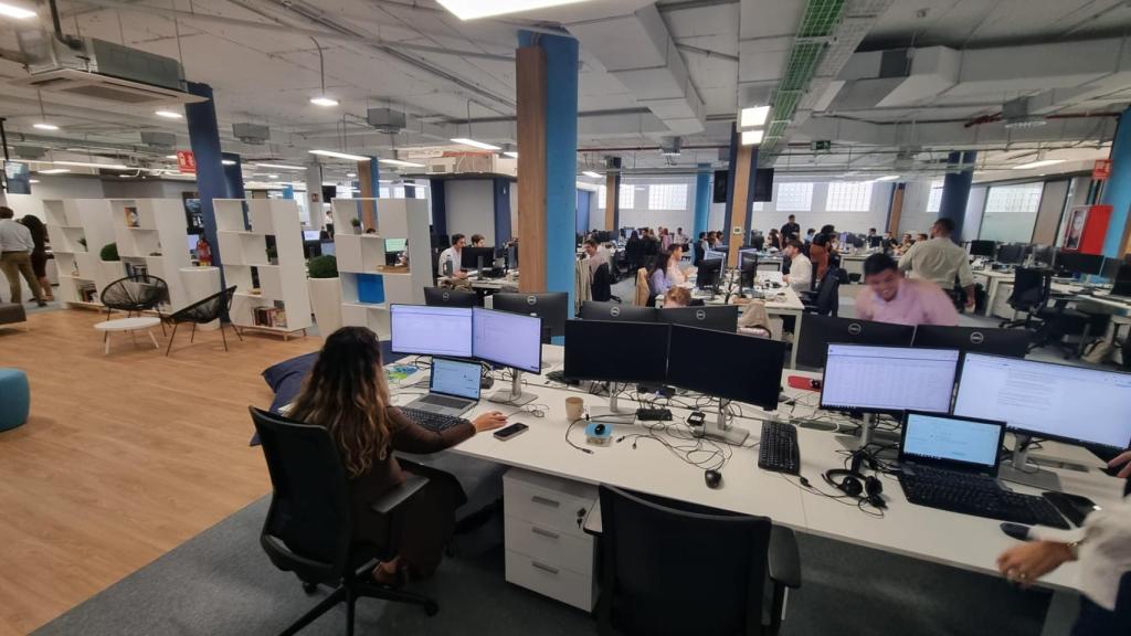 Interior de la nueva sede de Ebury en Málaga.