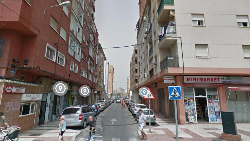 La calle donde se ha producido el incendio.