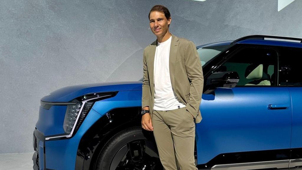 El Kia EV9 es el nuevo coche de Rafa Nadal.