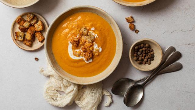 Sopa de calabaza y zanahoria