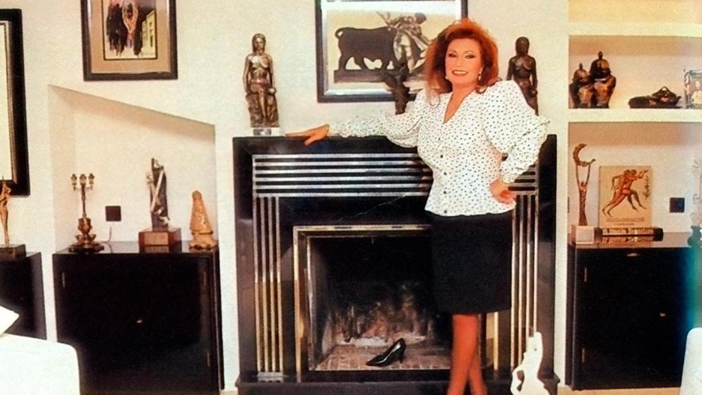 Rocío Jurado en su casa 'Montealto'.