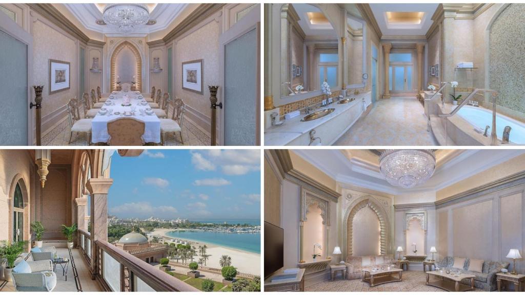 Montaje de la Suite Palace del Emiratos Palace.