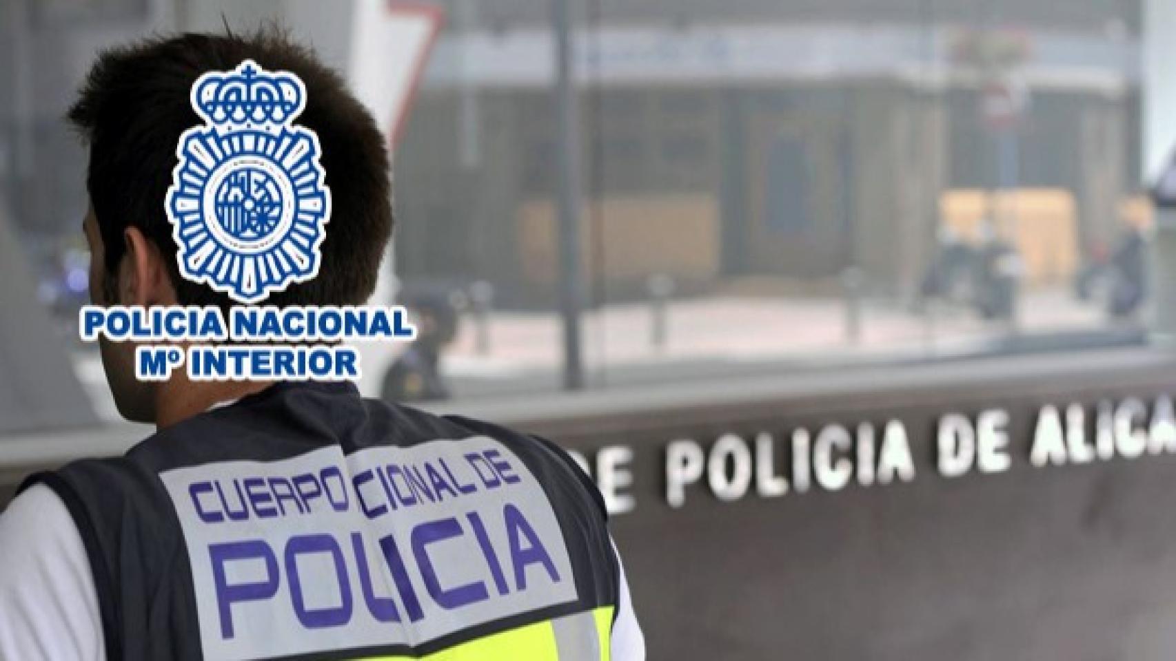 Un agente de la Policía Nacional de Alicante.