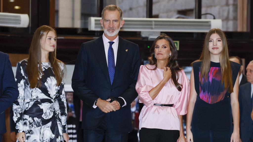 La Reina, a su llegada.