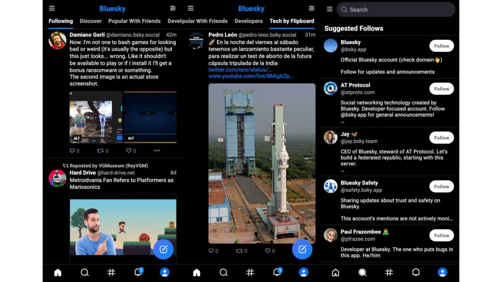 App de Bluesky para Android