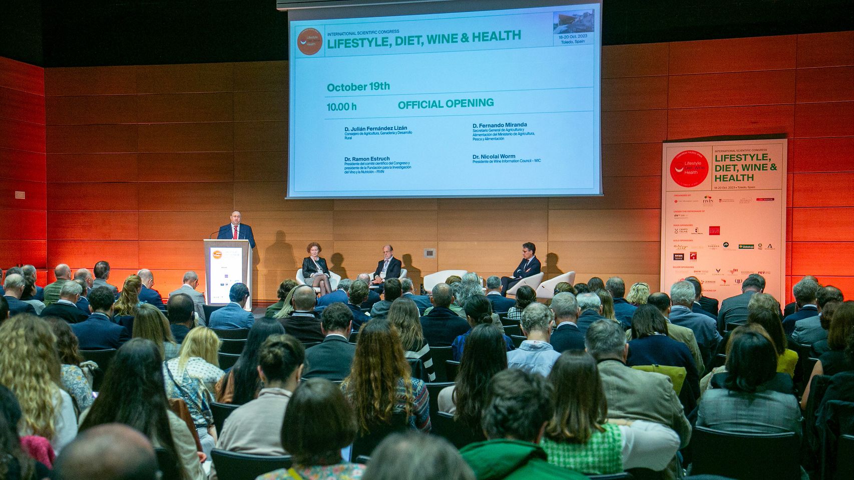 Primera jornada del Congreso Internacional 'Lifestyle, Diet, Wine and Health' que se celebra en Toledo