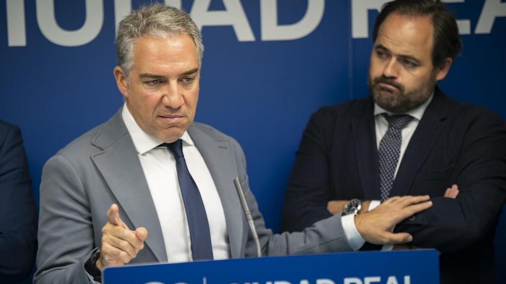 Otro momento de la comparecencia de Bendodo y Núñez en Ciudad Real
