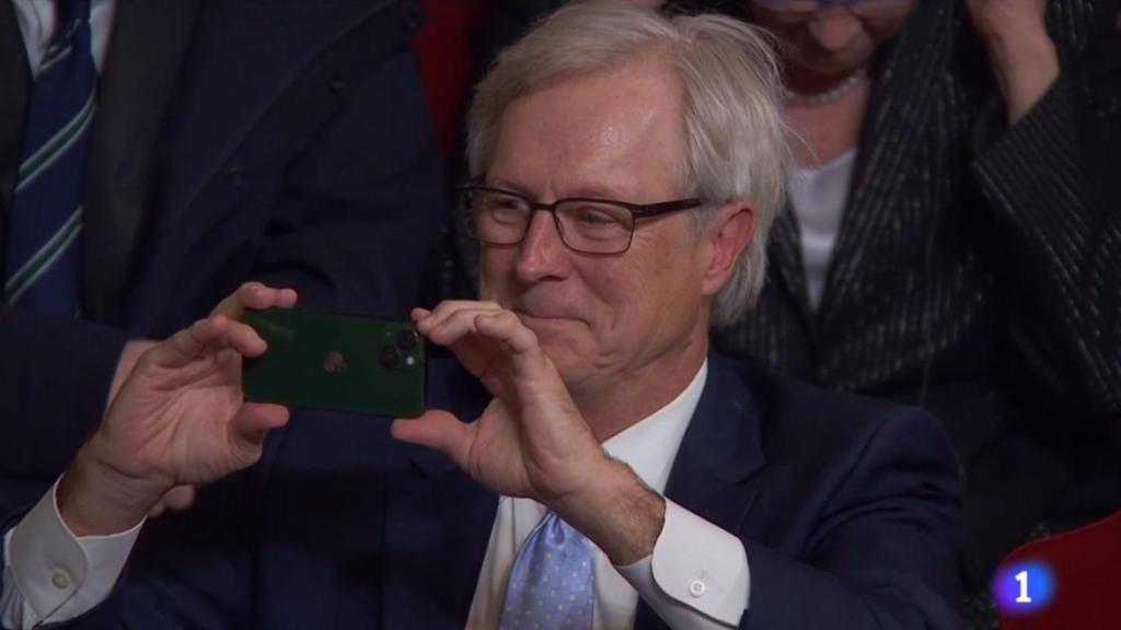 Harry William grabando a Meryl Streep.