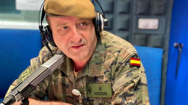 El abogado Joaquín Moeckel, activado militarmente y trabajando en Relaciones Institucionales.