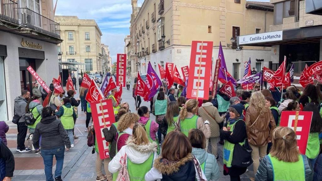 Protesta en Guadalajara. Foto: CCOO.