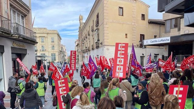 Protesta en Guadalajara. Foto: CCOO.