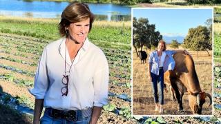 Blanca Entrecanales, en su dehesa.