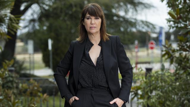 Mabel Lozano en una sesión de fotos en Madrid.