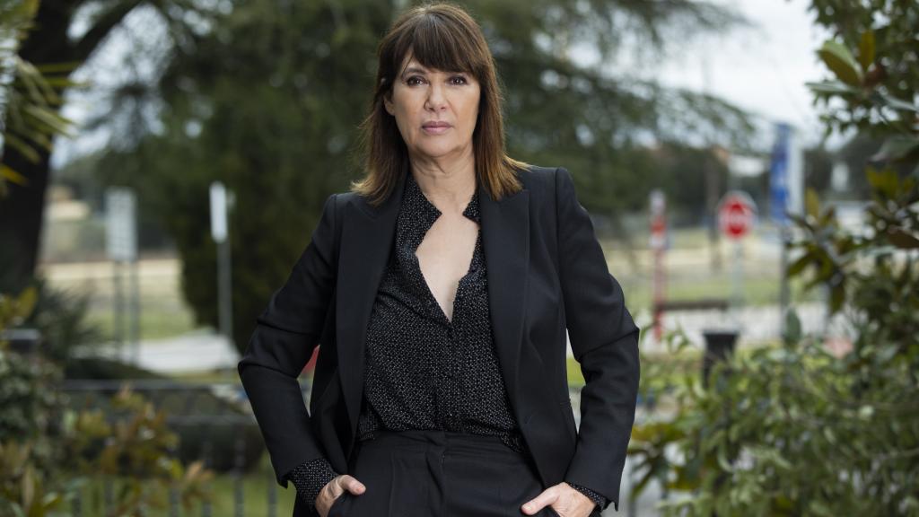 Mabel Lozano en una sesión de fotos en Madrid.