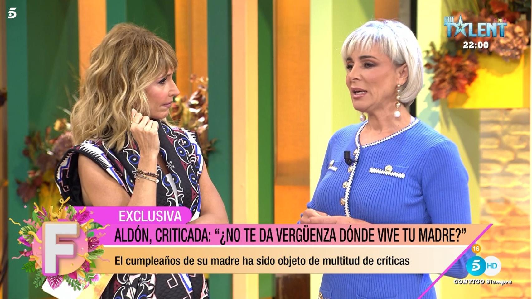 Emma García y Ana María Aldón en 'Fiesta'.