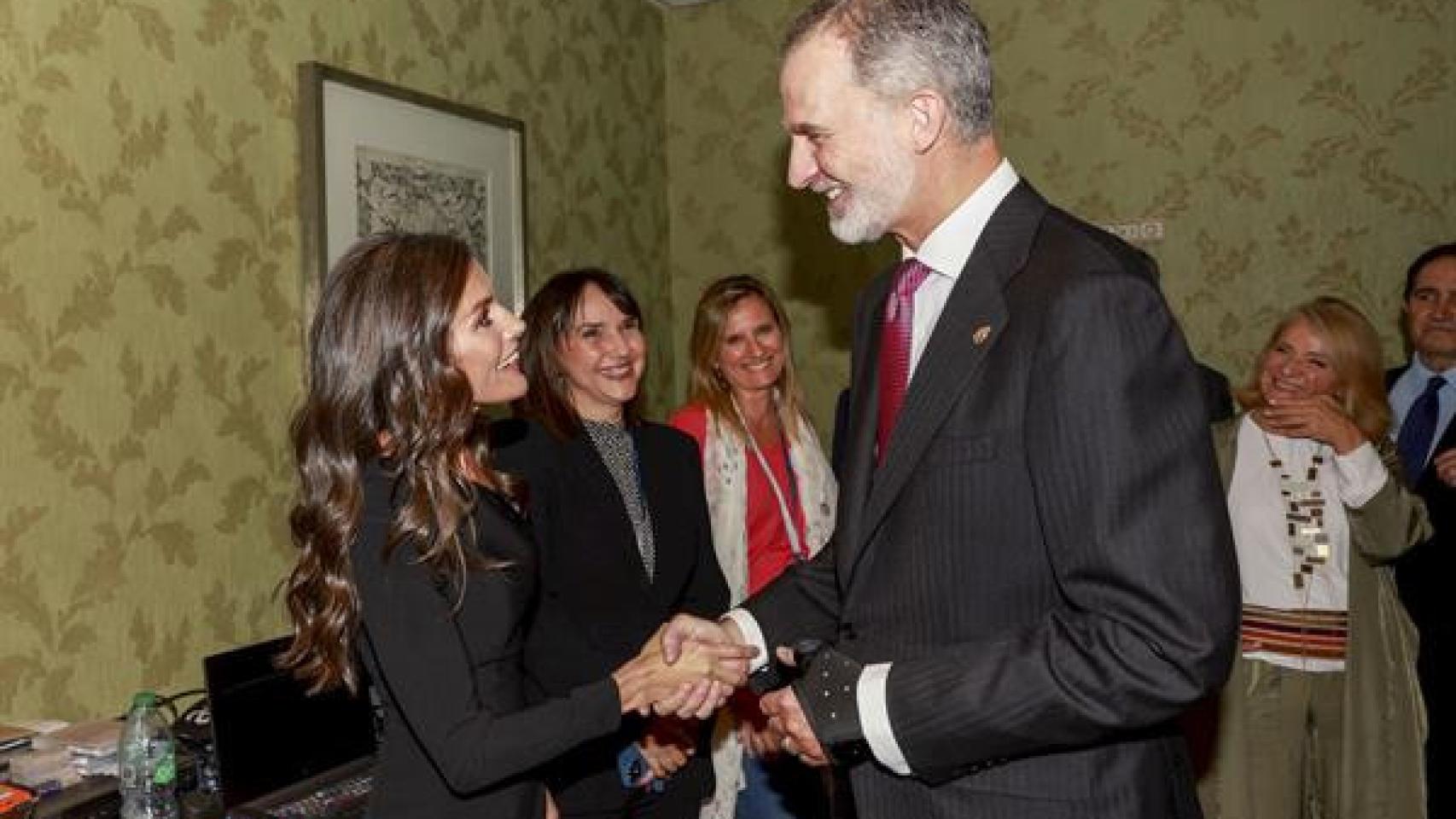 Felipe VI y Letizia en los Princesa de Asturias.
