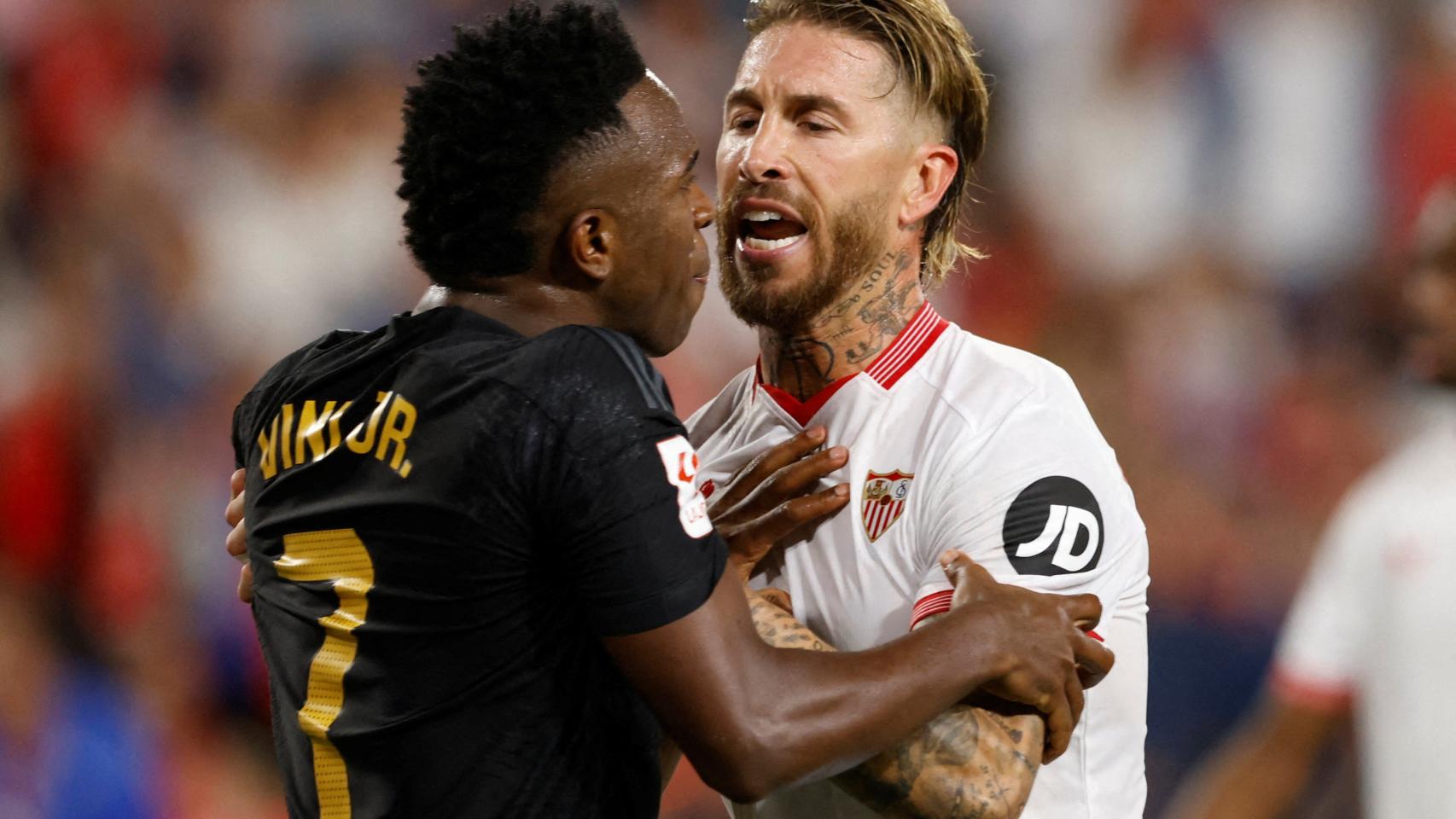 Ramos y Vinicius se encaran