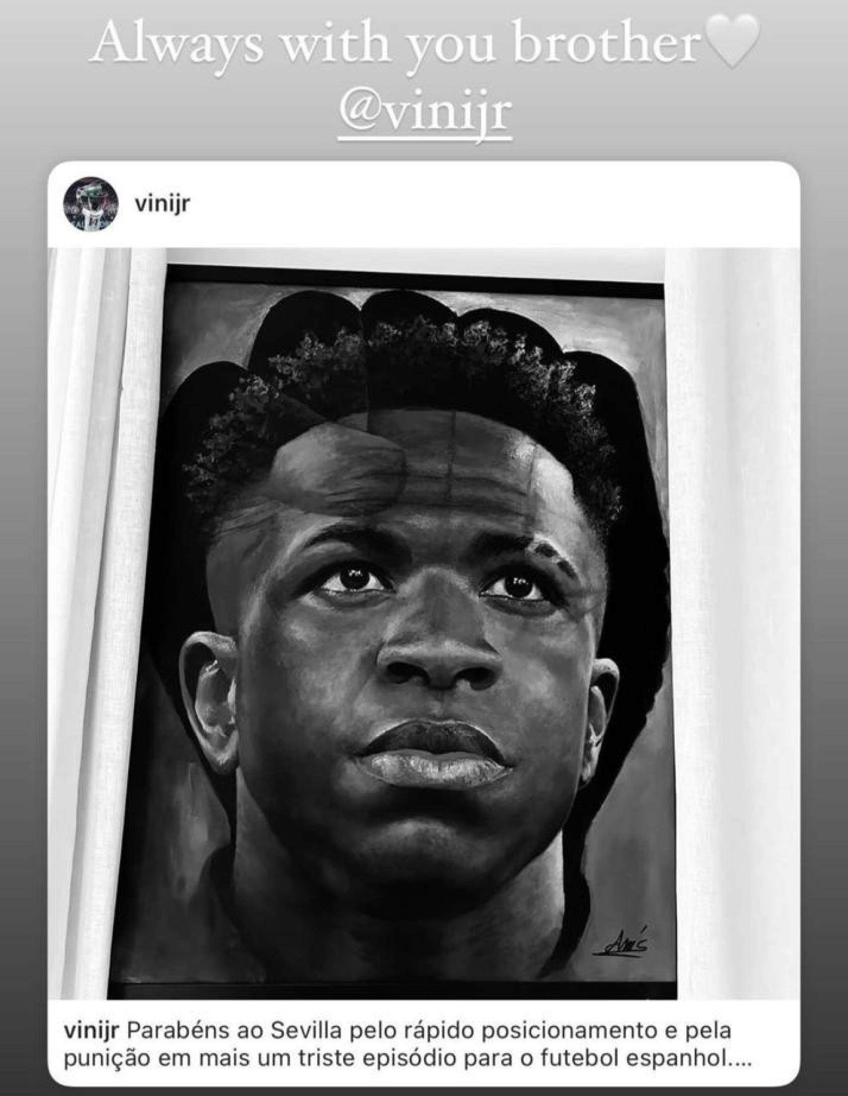 Mensaje de Jude Bellingham a Vinicius.