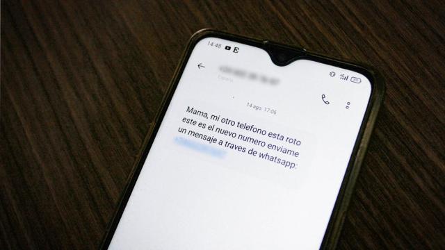 Un SMS con la timo del 'hijo en apuros'.