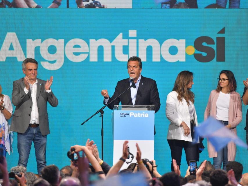 Sergio Massa, tras conocerse los resultados.