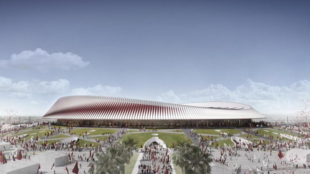 Render del antiguo proyecto para 2026 del Grand Stade de Casablanca