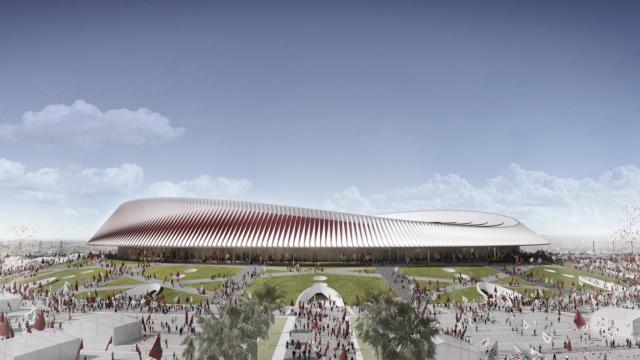 Render del antiguo proyecto para 2026 del Grand Stade de Casablanca