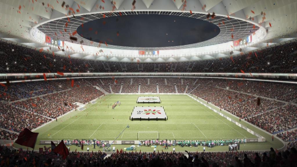 Render del antiguo proyecto para 2026 del Grand Stade de Casablanca