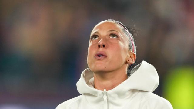 Jenni Hermoso, durante un partido con la selección española.