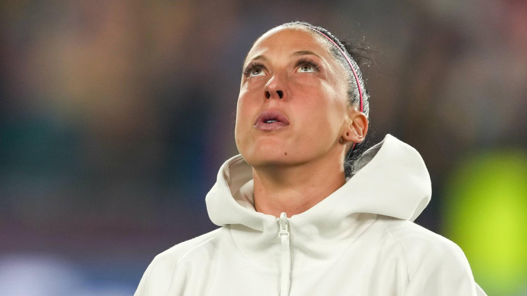 Jenni Hermoso, durante un partido con la selección española.