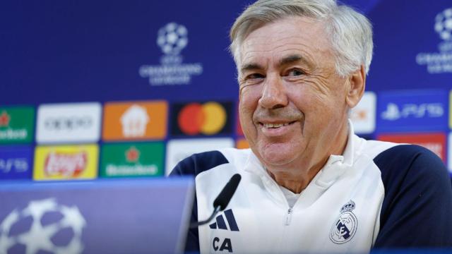 Carlo Ancelotti en rueda de prensa