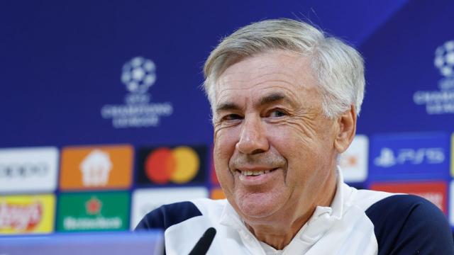 Carlo Ancelotti en rueda de prensa