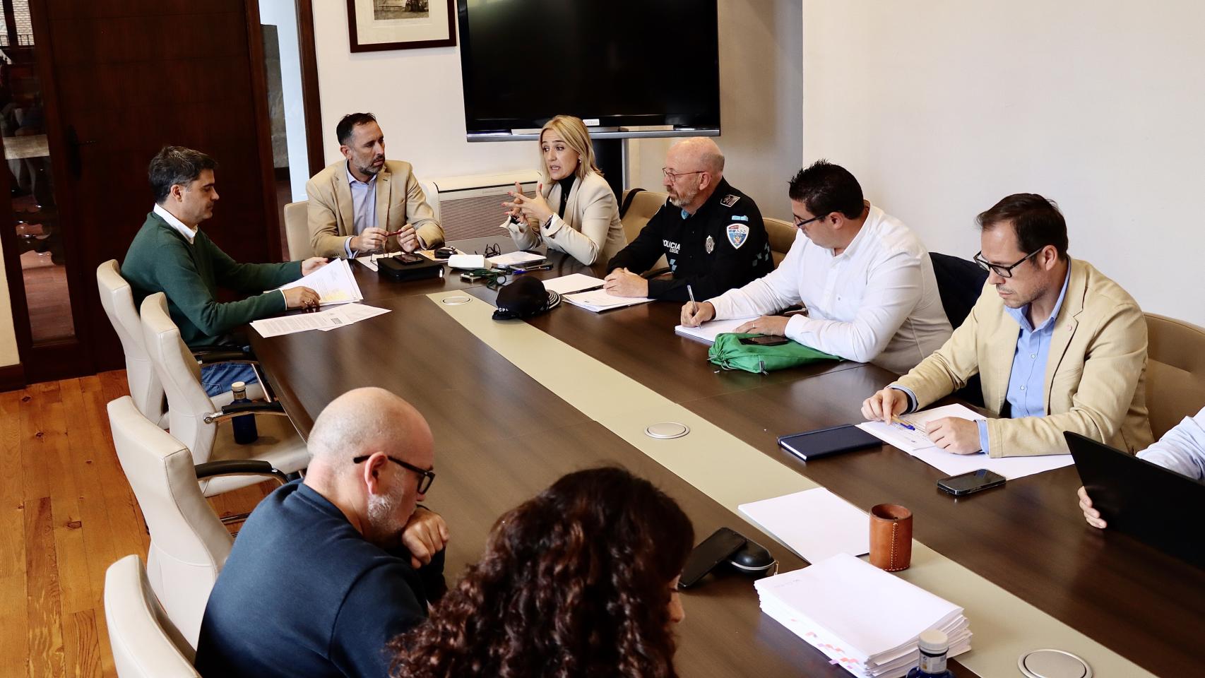 Comisión de Seguridad, Transporte e Interior de Toledo. Foto: Ayuntamiento de Toledo.