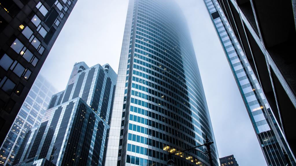 Un conjunto de rascacielos.