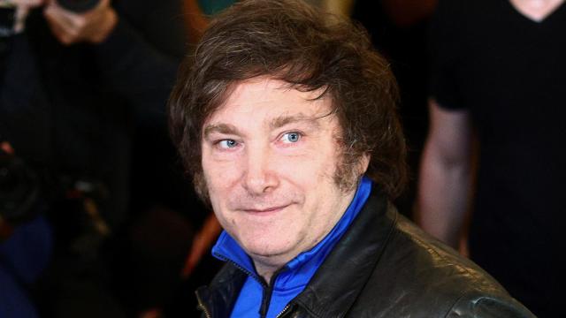 Javier Milei, este domingo en Buenos Aires.